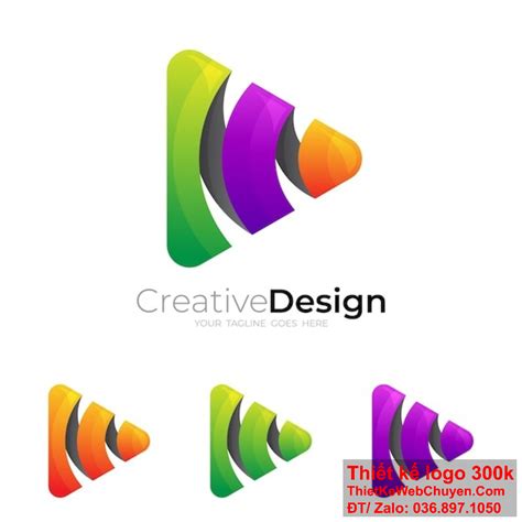 Xu hướng thiết kế logo theo phong cách 3D Design