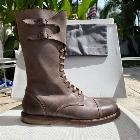 Bergdorf Goodman | Shoes | Bergdorf Goodman Laceup Leather Boot Size ...