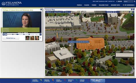 Villanova University Virtual Tour & Interactive Map Project