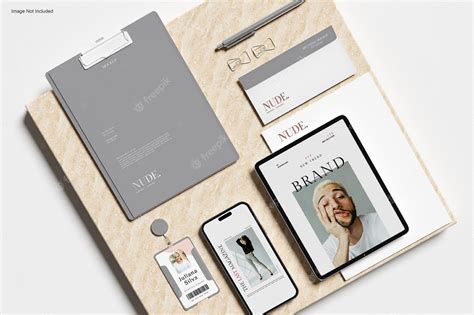 Premium PSD | Stationary branding mockup