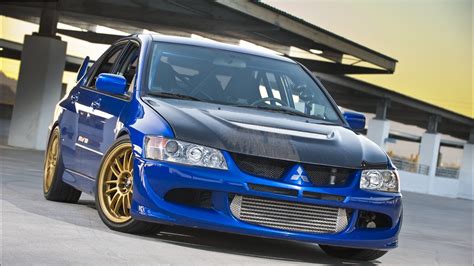 Blue Mitsubishi Lancer sedan, Mitsubishi Lancer, evo, Mitsubishi Lancer ...