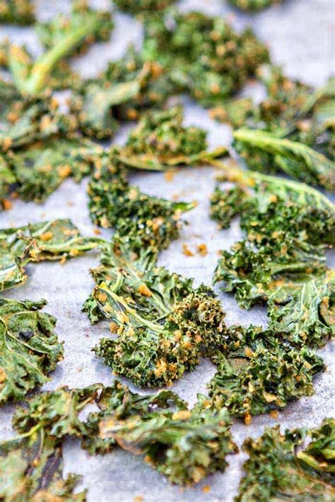 Baked "Cheesy" Kale Chips Recipe (Naturally Vegan!) | Good Life Eats