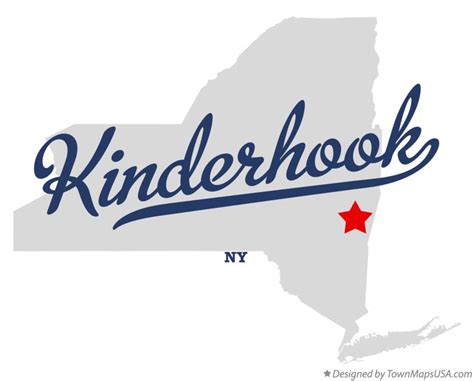 Map of Kinderhook, NY, New York