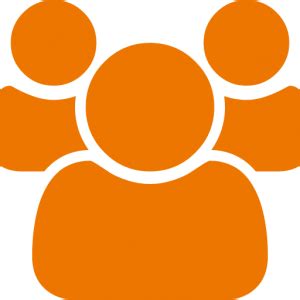 Icono de grupo naranja (símbolo PNG)