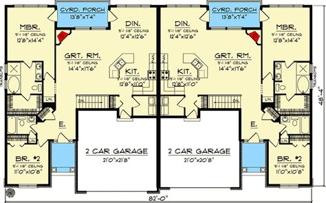 Main Duplex House Plan Houseplanspro Duplex House Plans | Images and Photos finder