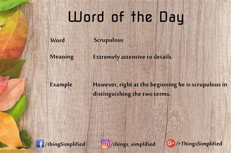 Word of the day. #ThingsSimplified #english #vocabulary #learning # ...