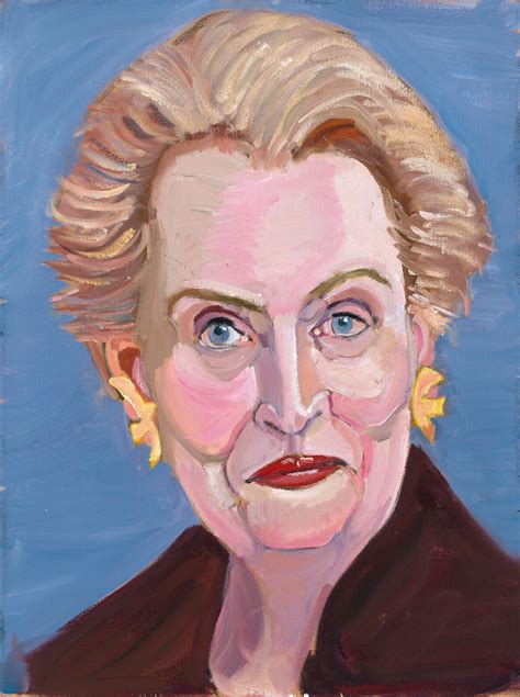 George W. Bush shares his painting of Madeleine Albright to honor the ...