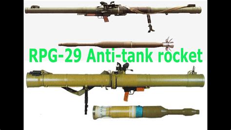 RPG 29 Anti tank rocket launcher overview - YouTube