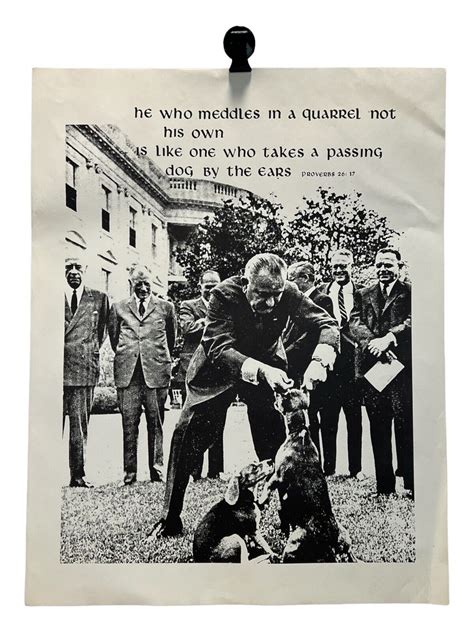 Vintage LBJ Dog Ears Anti-War Vietnam Protest Political Poster | eBay