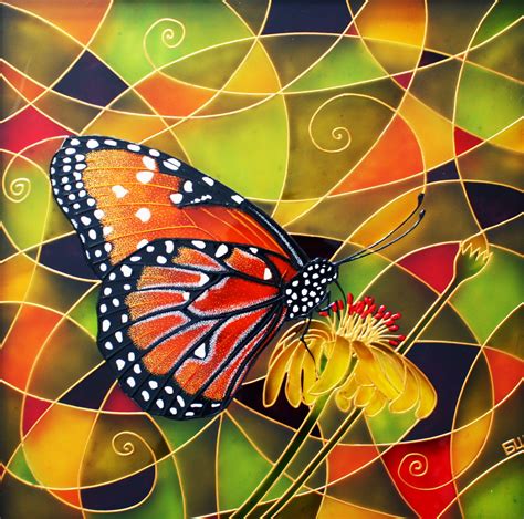 butterfly painting colorful buterfly painted glass by BellboardArt on ...