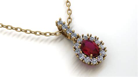 ruby pendant | CGTrader