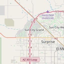 Map Of Surprise Arizona Area