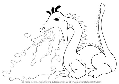 How to Draw a Fire Breathing Dragon for Kids (Dragons) Step by Step | DrawingTutorials101.com