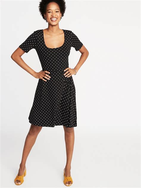 Fit & Flare Jersey Dress For Women | Old navy dresses, Dresses, Beach wear dresses