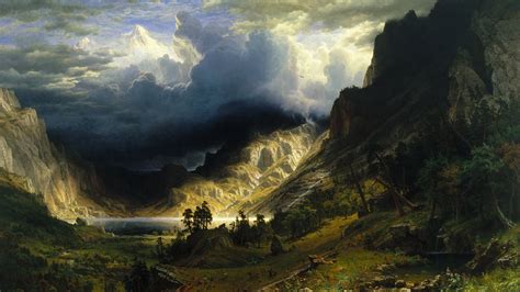 Fondos de Pantalla 1920x1080 Pintura Albert Bierstadt, A Storm in the ...