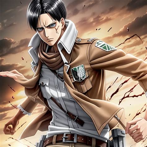 Levi Ackerman Injury Scene Powerful Warrior in Distress | MUSE AI