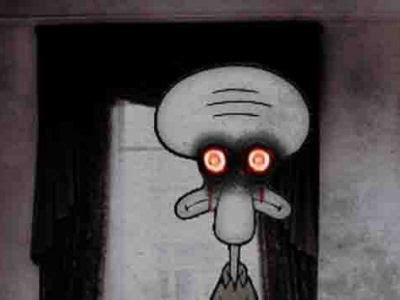 Squidward Creepy Face