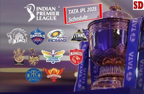 TATA IPL 2025 Schedule: Teams, Venue, Squad, PDF, Points Table, Auction, Sponsor, Live Streaming ...