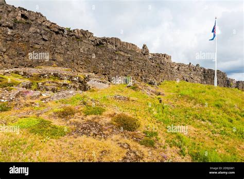 Location of Althing, the oldest parliament on the Earth, is marked by ...