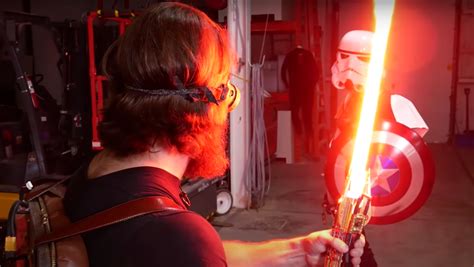 This Retractable Plasma Lightsaber Burns at 4,000 °F - Nerdist