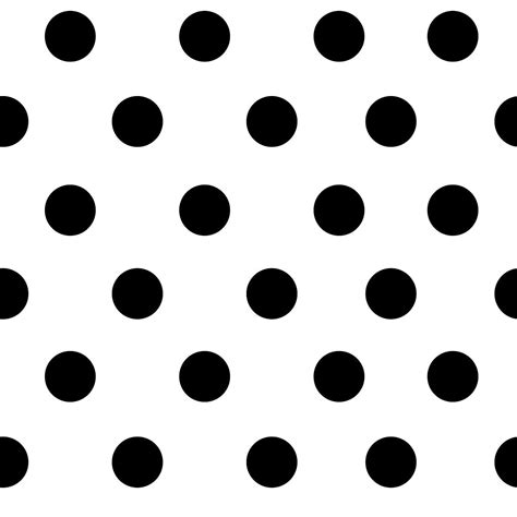Black and white seamless polka dot pattern vector | free image by ...