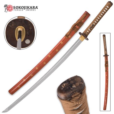 Sokojikara Okami Wolf Katana With Scabbard T10