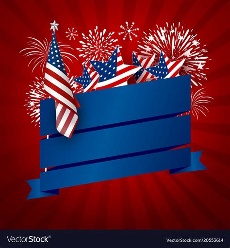 Usa banner design Royalty Free Vector Image - VectorStock