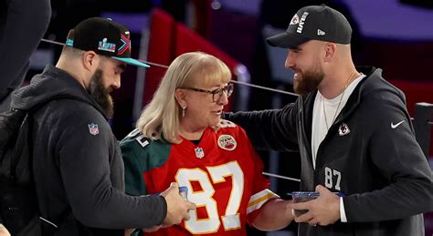 Discount special sell store Travis and Jason Kelce's mom, Donna, debuts ...