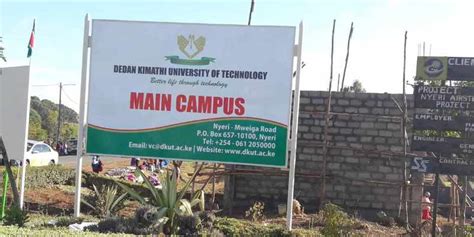 Dedan Kimathi University : Dedan Kimathi University Of Technology Dekut ...