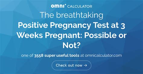 Positive Pregnancy Test at 3 Weeks Pregnant