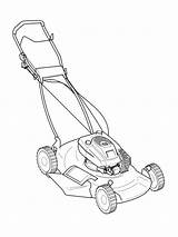 colouring Page Lawn mower  Coloringpageca sketch template
