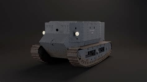 3D Little Willie WW1 Tank 1915 | CGTrader