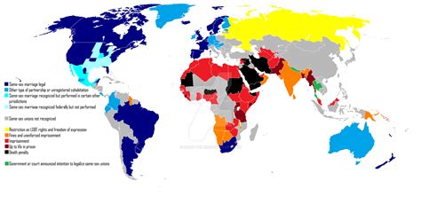 LGBT rights map 2014 by Saint-Tepes on DeviantArt