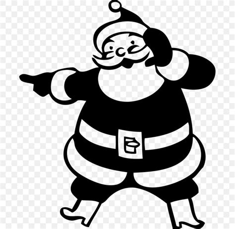 Black And White Santa Claus Clip Art Free ~ Free Black Santa Claus ...