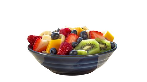 Tasty fruit salad bowl isolated on transparent background 25229947 PNG