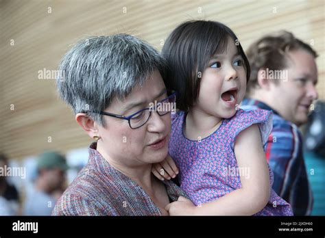 Federal Labor Senator Penny Wong with daughter Hannah during the ...