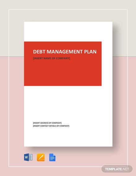 Debt Management Plan - 11+ Examples, Format, Pdf, Tips