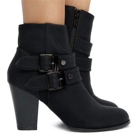 ELEGANT Women's Malena-12 Ankle Boots MALENA-12/BLACK - Shiekh