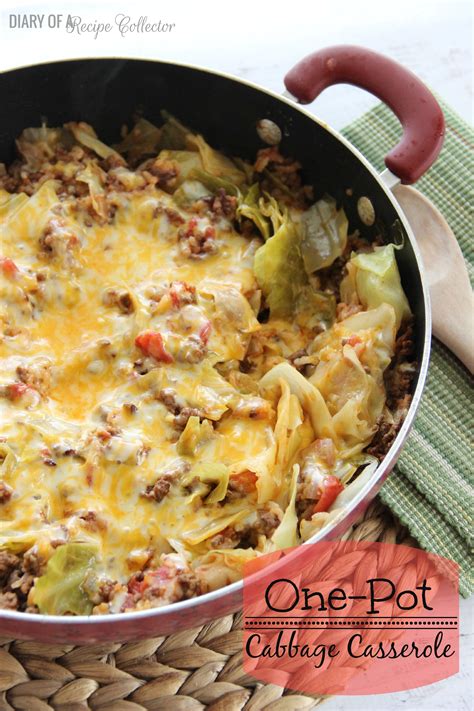 One-Pot Cabbage Casserole - Diary of A Recipe Collector