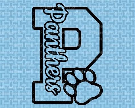 Panthers Svg File Paw Shirt Svg Team Spirit Panther Mom - Etsy | School shirt designs, School ...