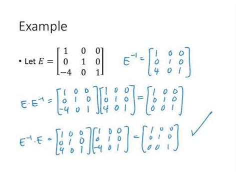 Linear Algebra - Lecture 24 - Elementary Matrices and Inverses - YouTube