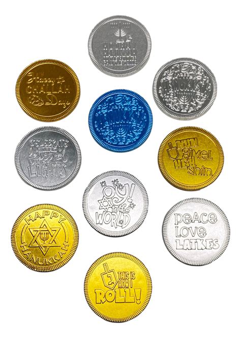 Hanukkah Chocolate Coins “Gelty Pleasures” - Foiled Again! Chocolate Coins