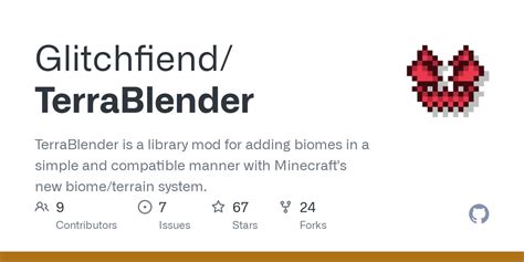 GitHub - Glitchfiend/TerraBlender: TerraBlender is a library mod for adding biomes in a simple ...