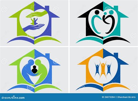 Trust logo collection stock vector. Image of building - 26073284