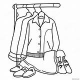 Clothing Coloring Page 1611 1393 sketch template
