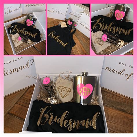 Proposal Gift Boxes- Bridesmaid Proposal Box - Will You Be My Bridesmaid- Maid of Honor-Proposal ...