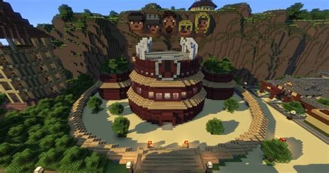 Naruto Map | Konoha- and Sunagakure | 1.8.x Minecraft Map