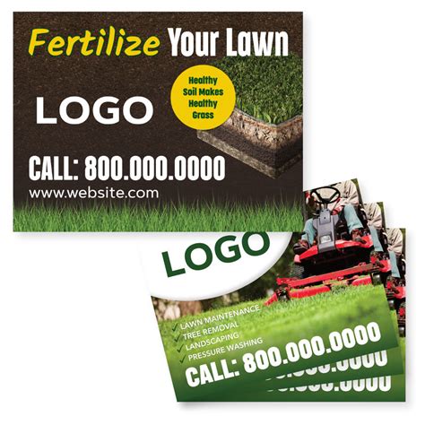 Yard Signs for Lawn Care - Full Color - FREE Shipping – Footbridge Marketing