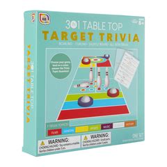 3-in-1 target trivia board game | Five Below | let go & have fun