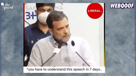 Fact-Check | Edited Video of Rahul Gandhi's Speech on Dalit Atrocities ...